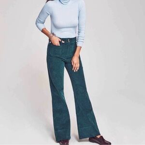 NWT Faherty Green Corduroy Trousers | Size 27